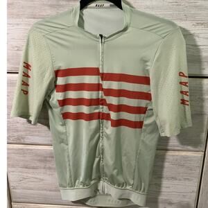 MAAP Men's Pro Fit Cycling Jersey - Mint Green and Red - L